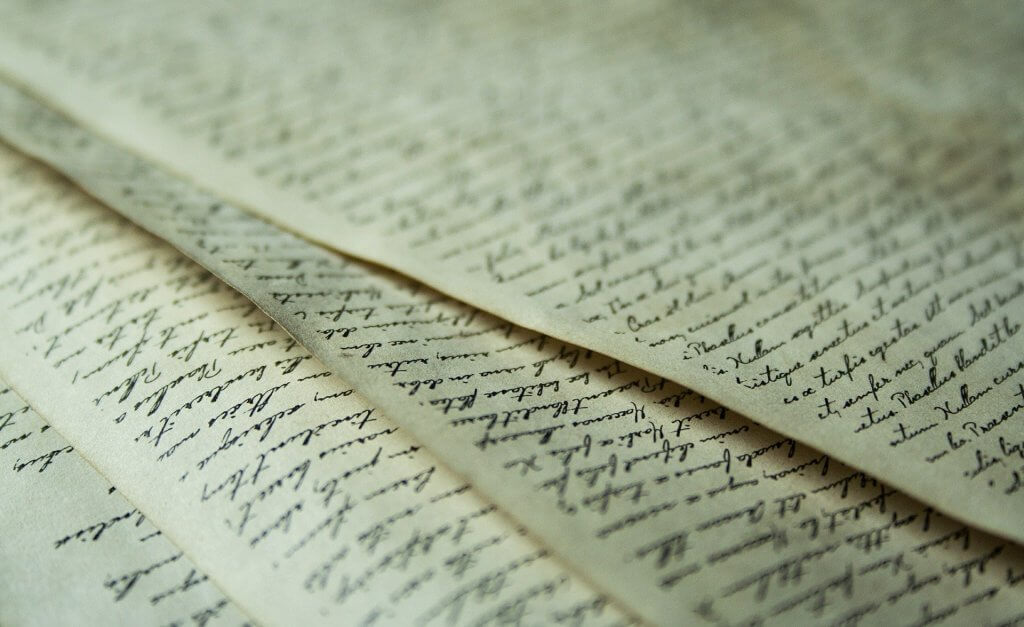 Escritura antiguamente